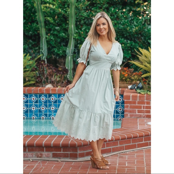 ✨ The Beatrice Midi Cotton Dress - Picture 5 of 6